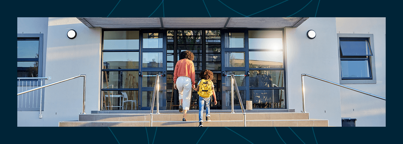 School main entrance security film Dubai