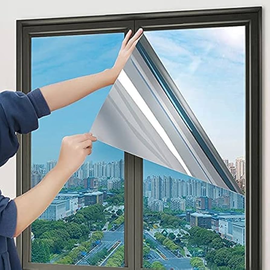 One-way mirror privacy film villa Dubai &mdash; daytime privacy solar heat rejection
