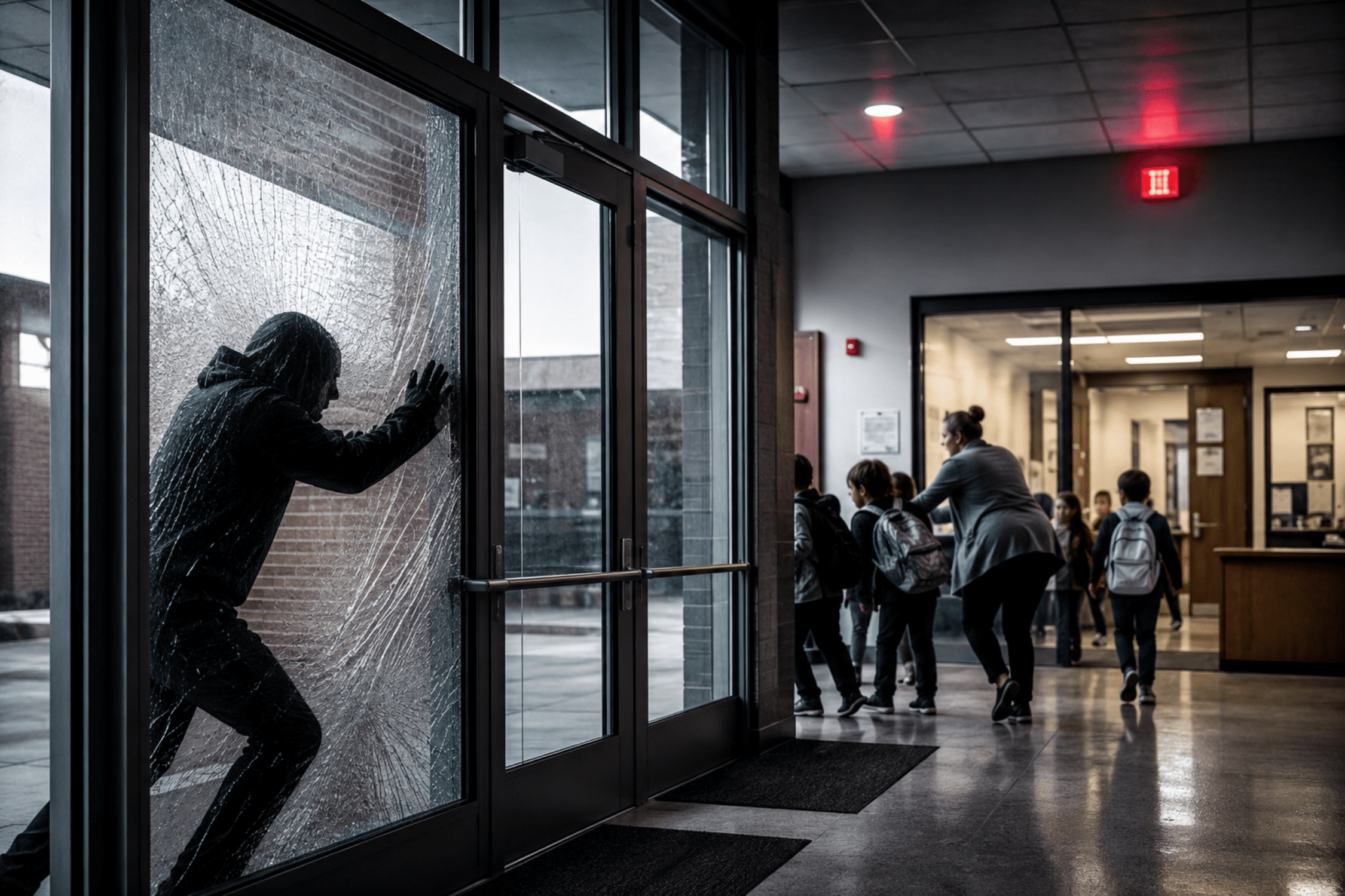 School entrance security glass UAE &mdash; forced entry risk