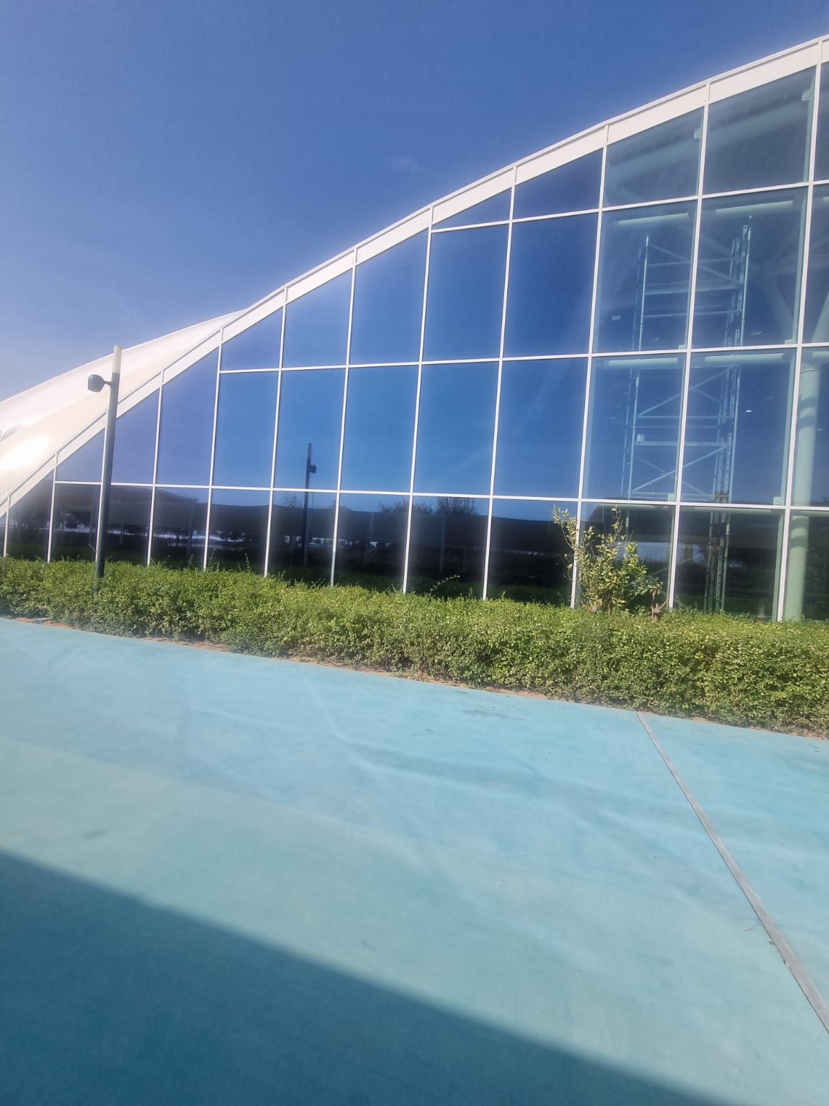 Modern glass building Dubai