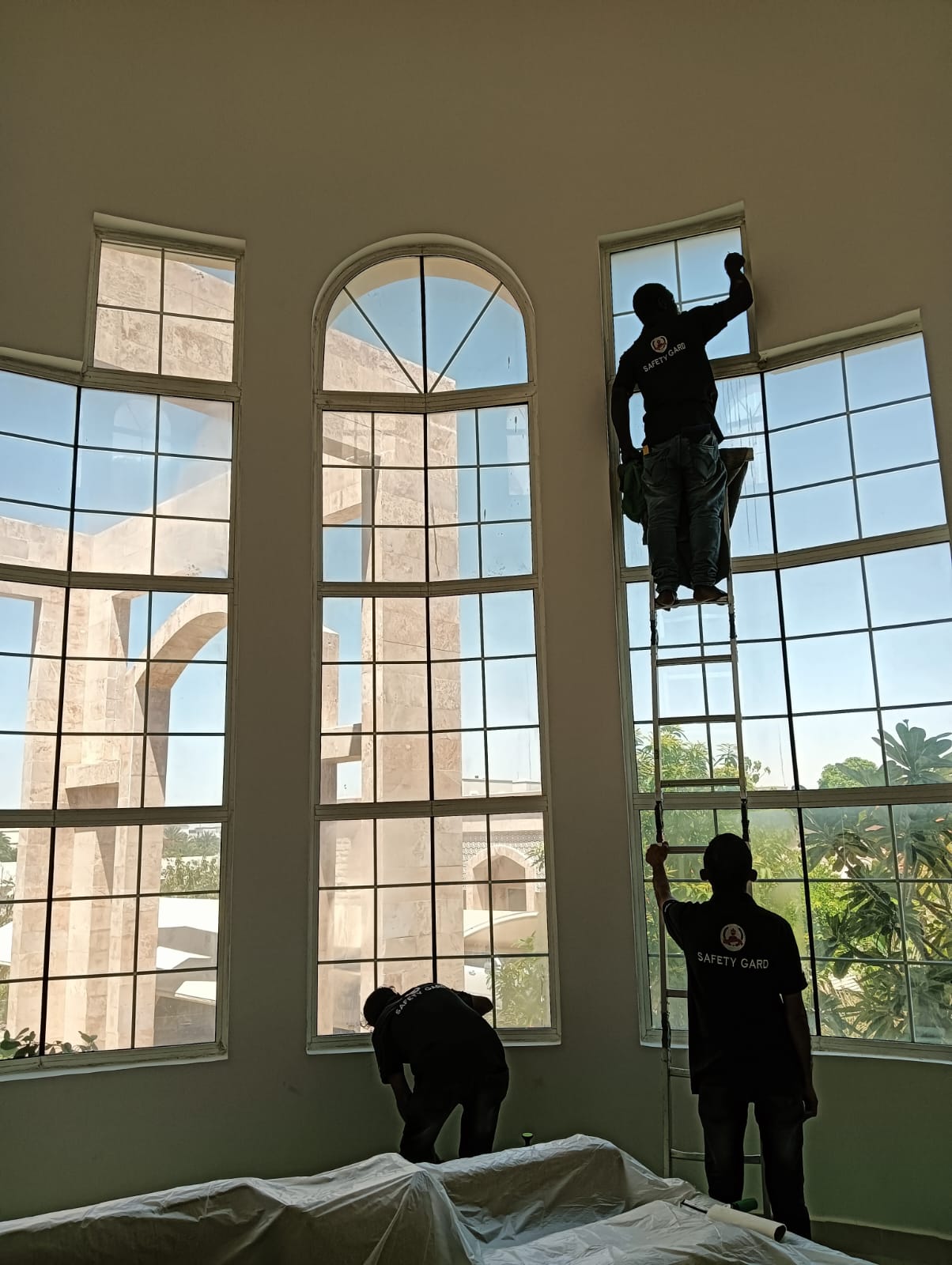 Decorative frosted window film