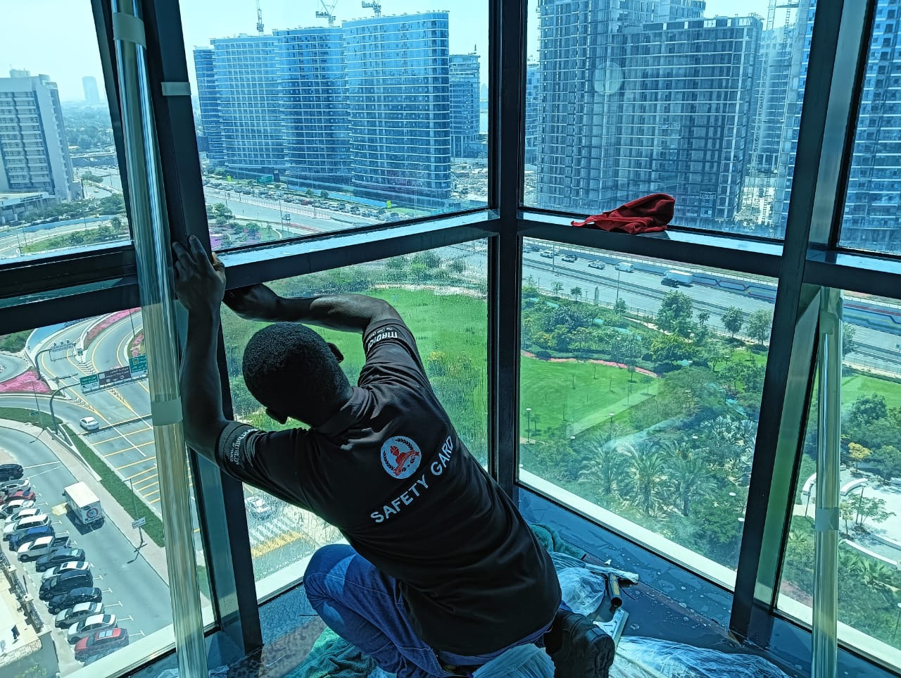 Safety film install