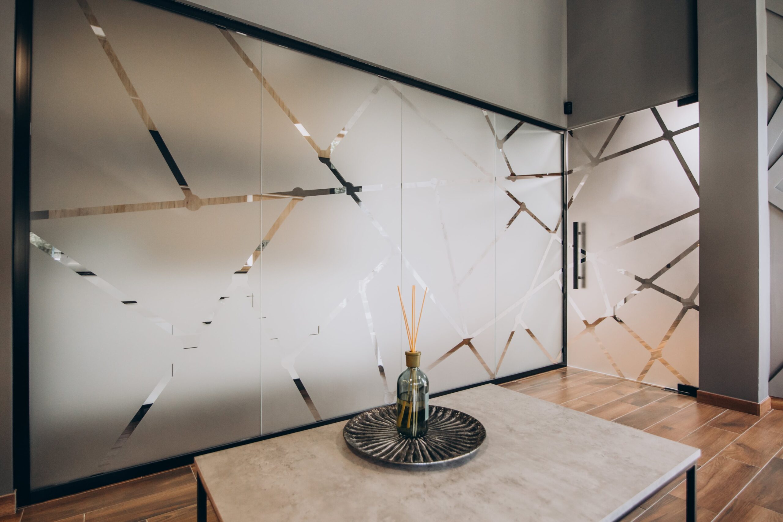 Decorative frosted window film
