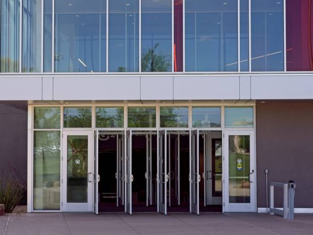 School safety glass film main entrance Dubai