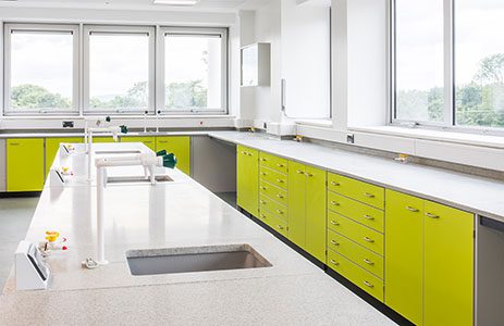 Science laboratory school window safety film Dubai